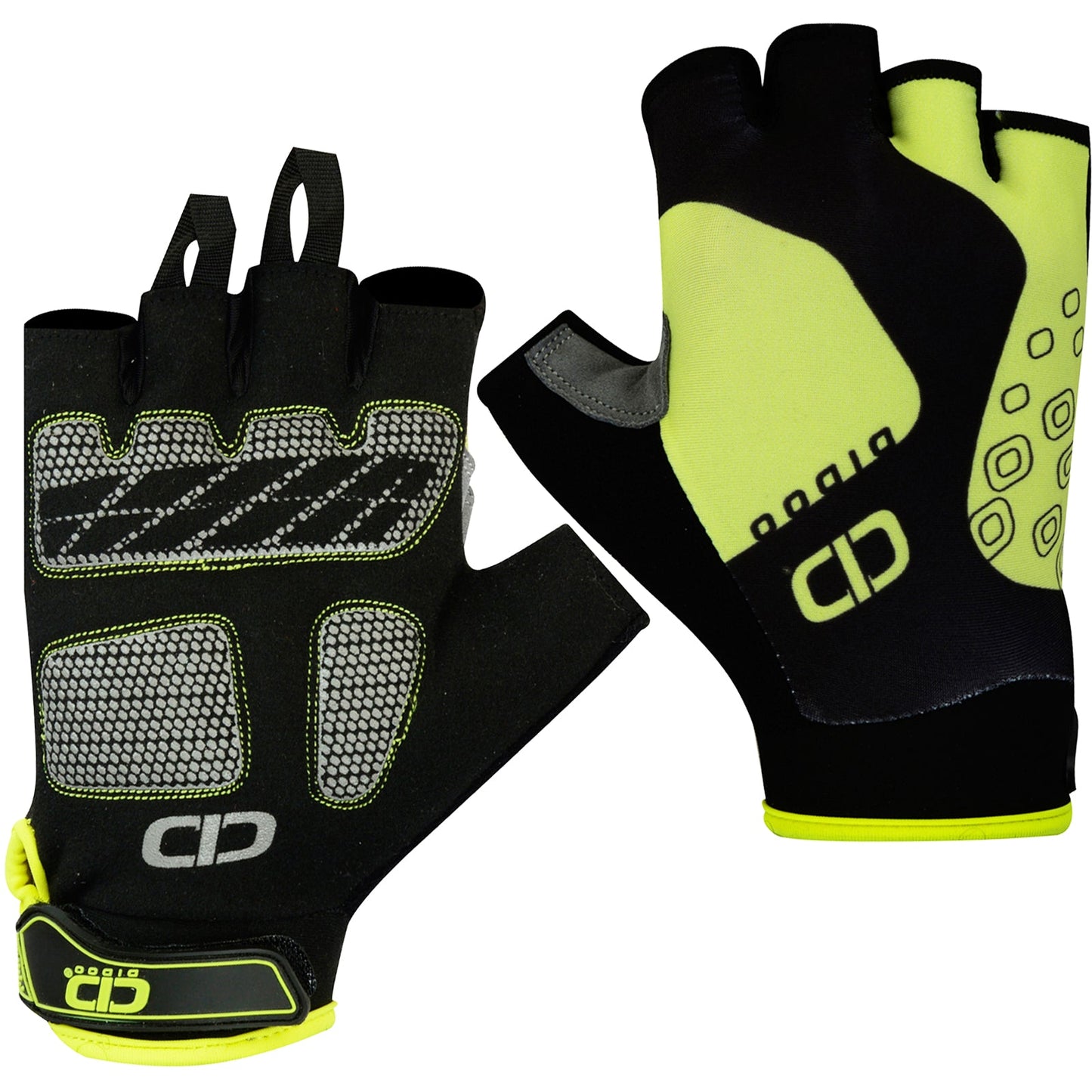 Mens Padded Fingerless Cycling Gloves