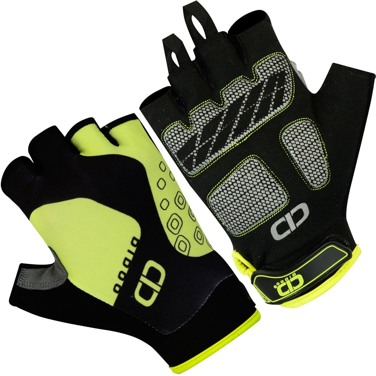 Mens Padded Fingerless Cycling Gloves