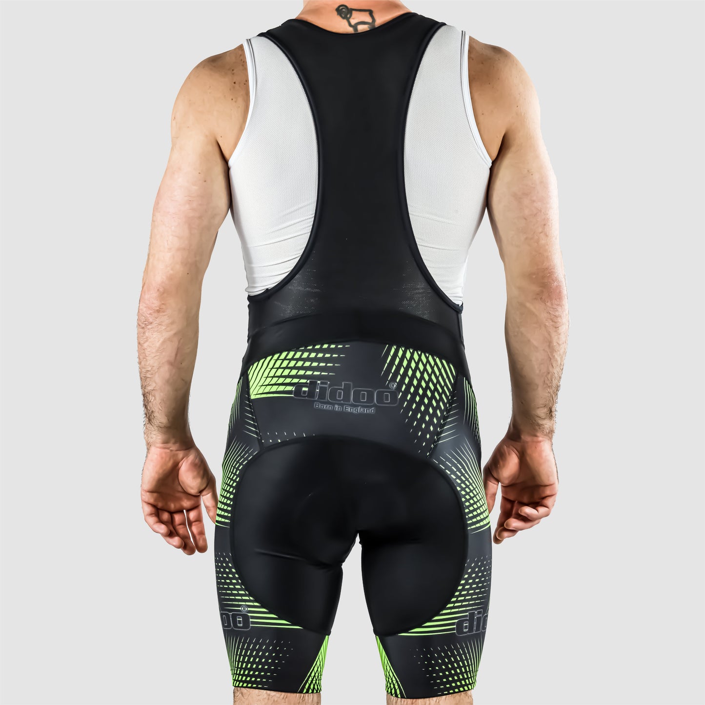 DiDOO Men's Classic Quick Dry Padded Cycling Bib Shorts Black and Yellow