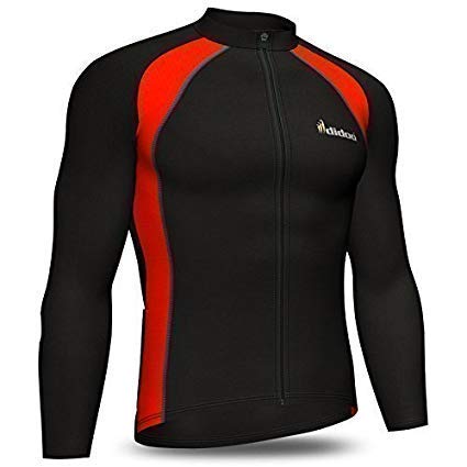 DiDOO Men’s Classic Winter long sleeve thermal cycling jersey