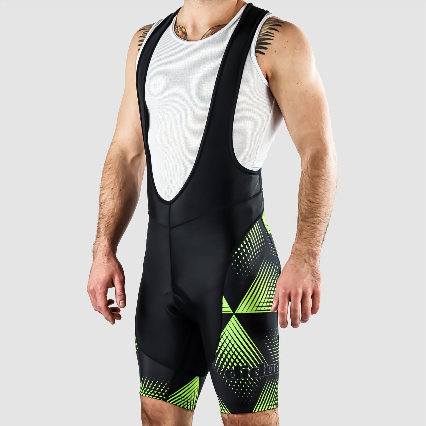 DiDOO Men's Classic Quick Dry Padded Cycling Bib Shorts Black and Yellow