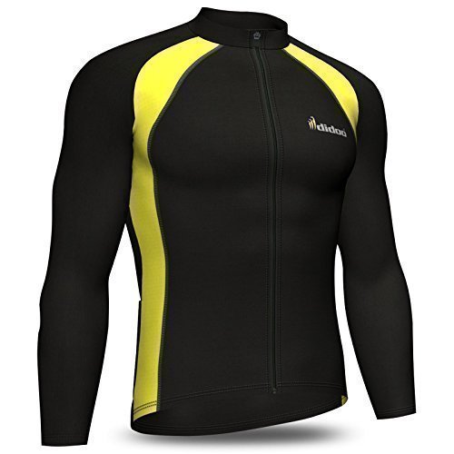 DiDOO Men’s Classic Winter long sleeve thermal cycling jersey