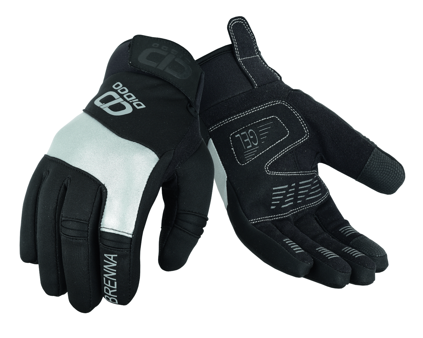 Men's Waterproof Winter Cycling Gloves Short Cuff Black