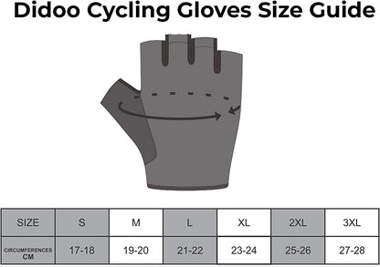 DiDOO Smart Pro Lightweight Short Finger Cycling Gloves Purple Colour