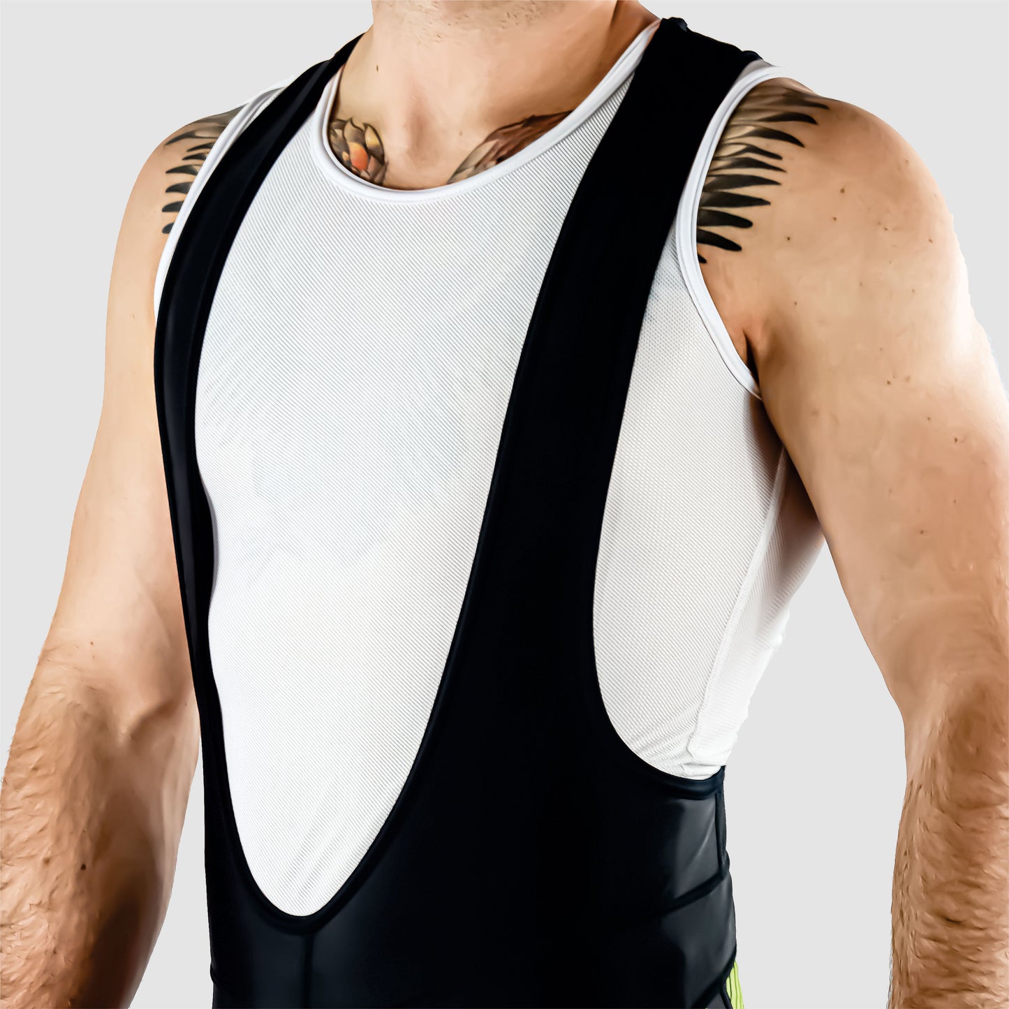 DiDOO Men's Classic Quick Dry Padded Cycling Bib Shorts Black and Yellow