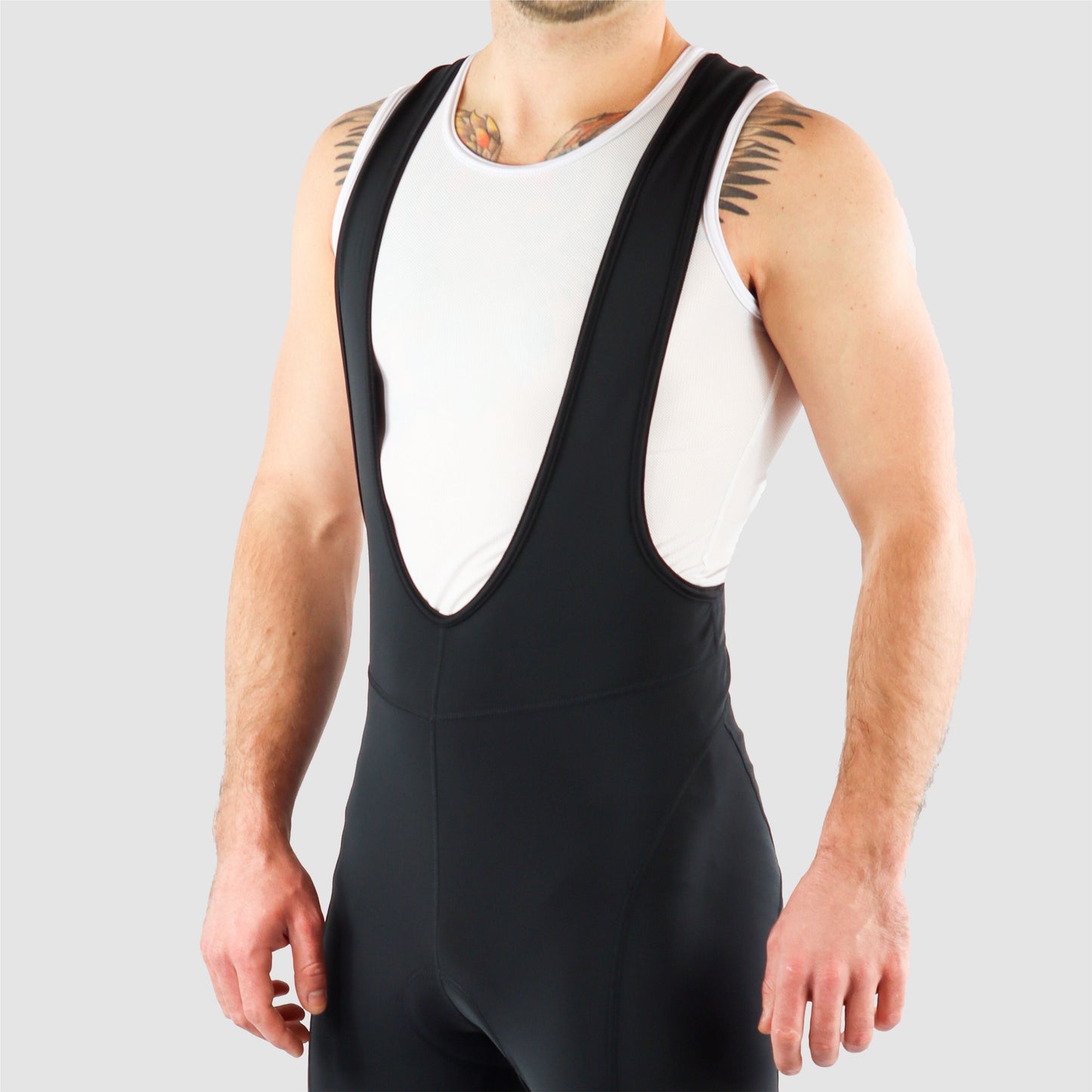 DiDoo Men's Pro Cycling Bib Tights Orange and Blue