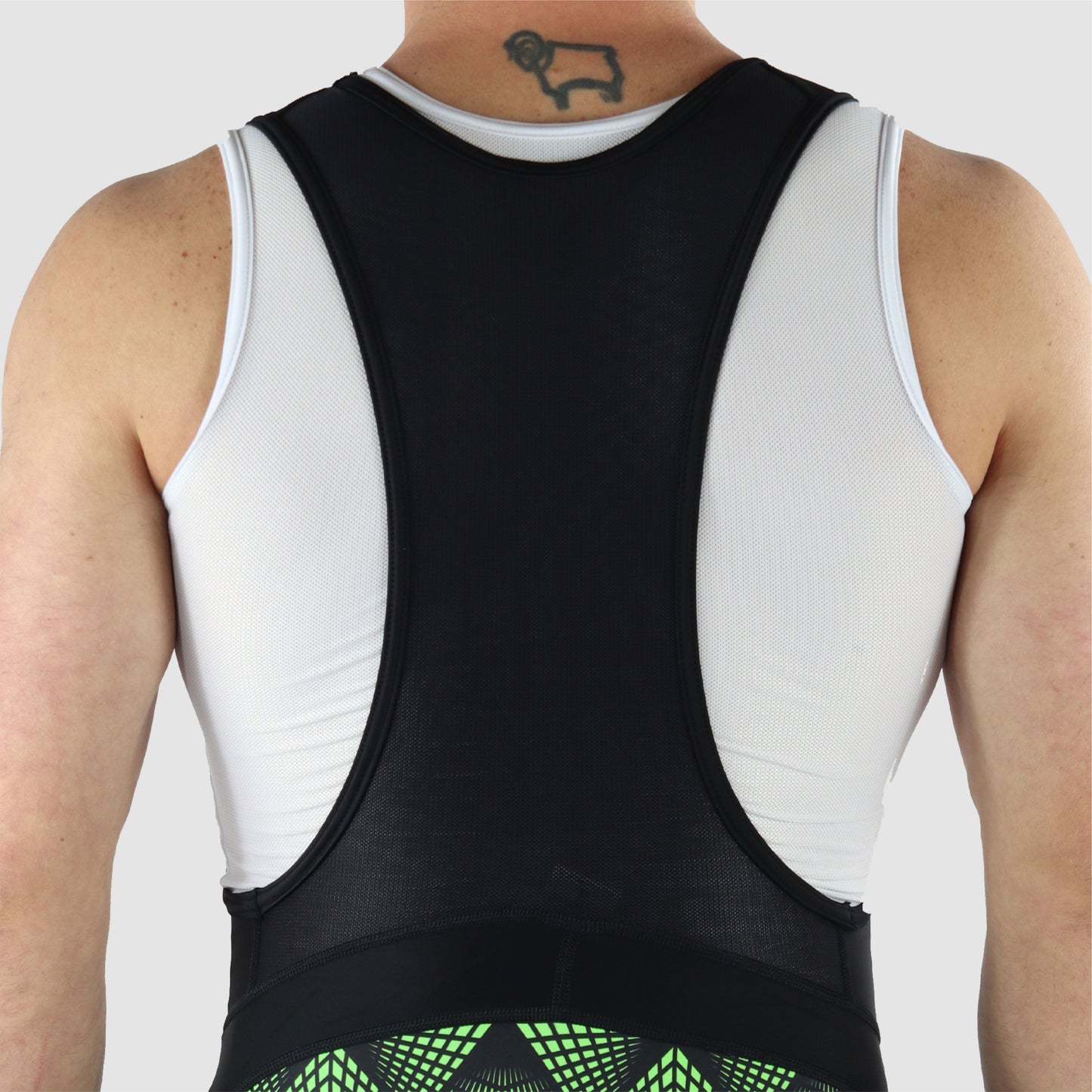 DiDOO Men's Classic Quick Dry Padded Cycling Bib Shorts Black and Green