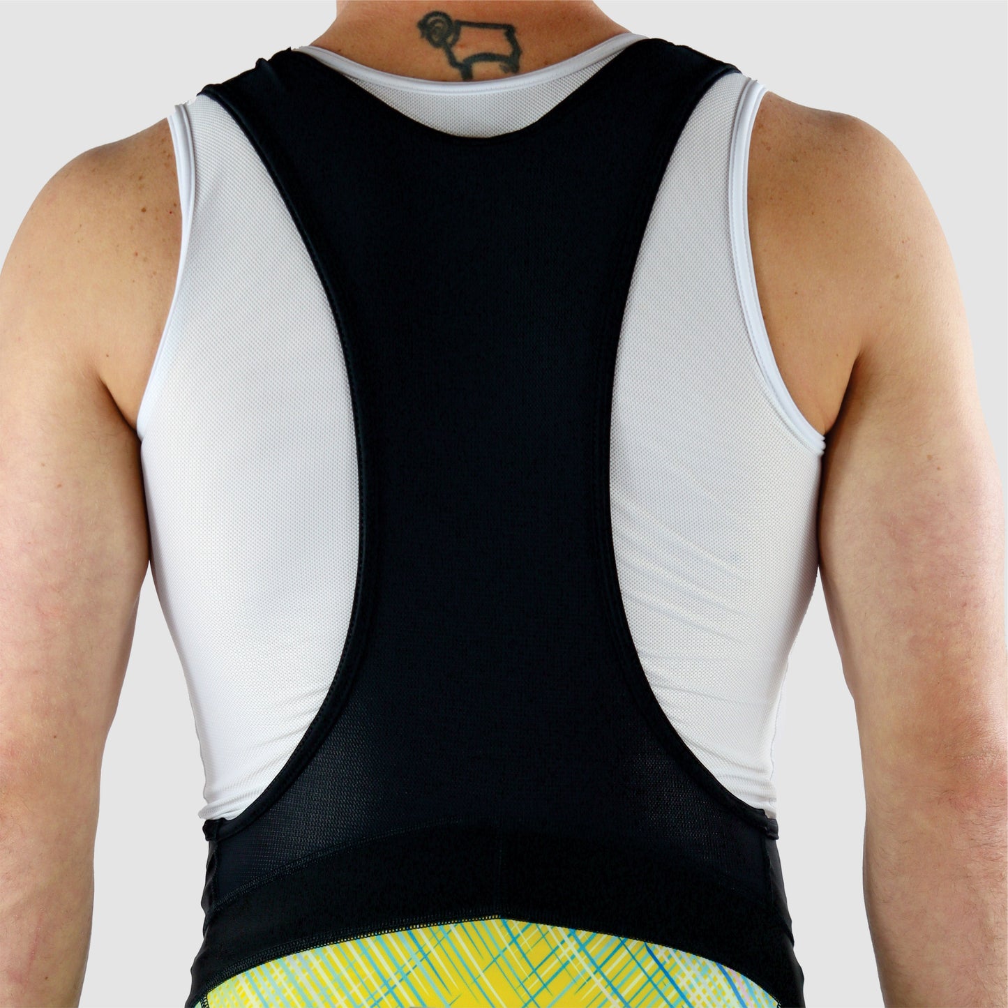 DiDOO Men's Classic Quick Dry Padded Cycling Bib Shorts Black and Yellow