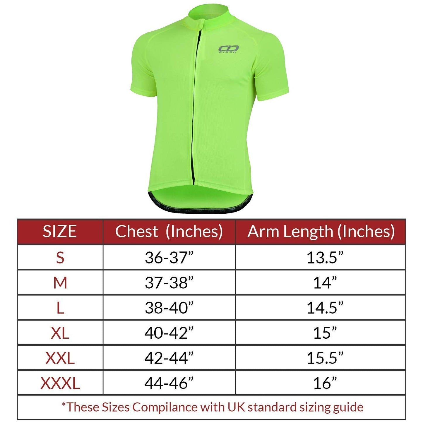 Didoo Cycling Jersey for Men Short Sleeve Tops Mountain Bike-MTB Summer Racing Shirt(full-zip)