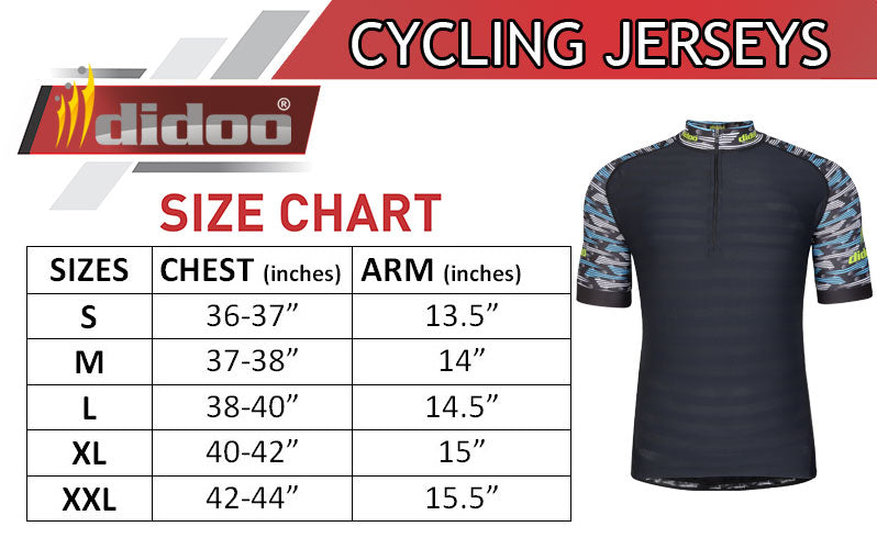 Didoo Mens New Half Sleeve Cycling Jersey