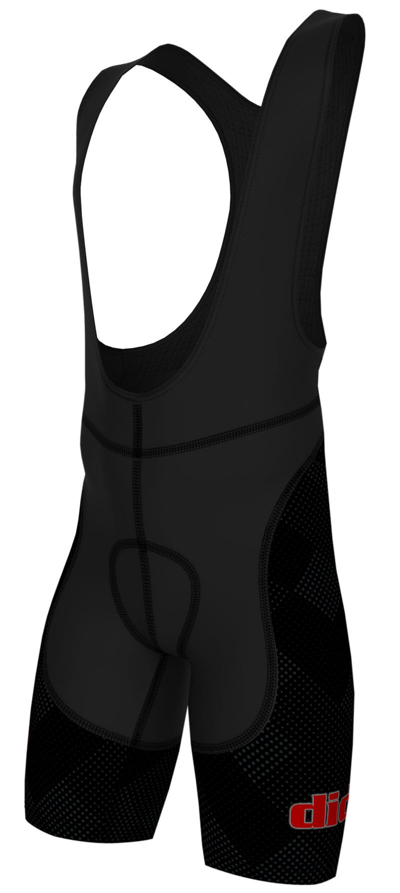 DiDOO Men's Classic Quick Dry Padded Cycling Bib Shorts Black and Grey