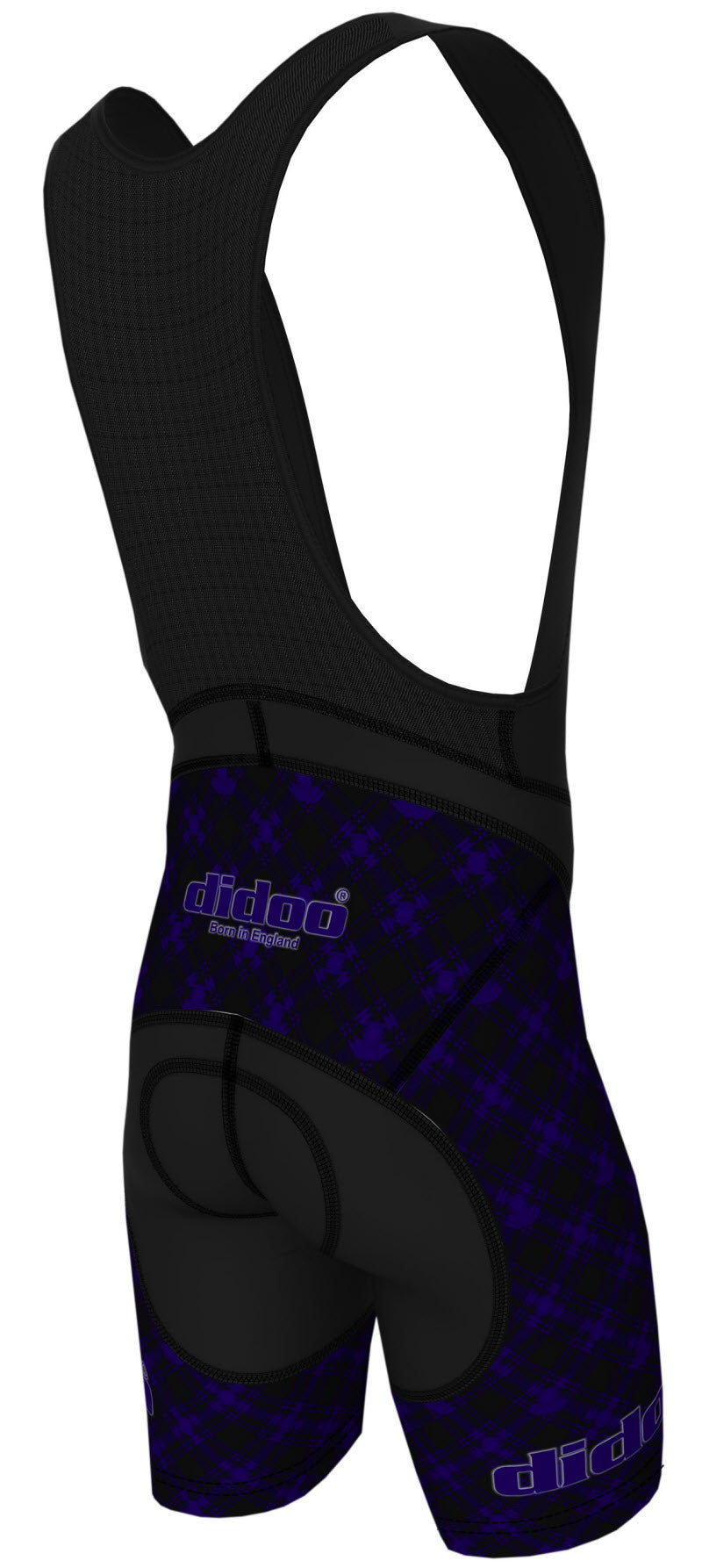 DiDOO Men's Classic Quick Dry Padded Cycling Bib Shorts Black and Blue