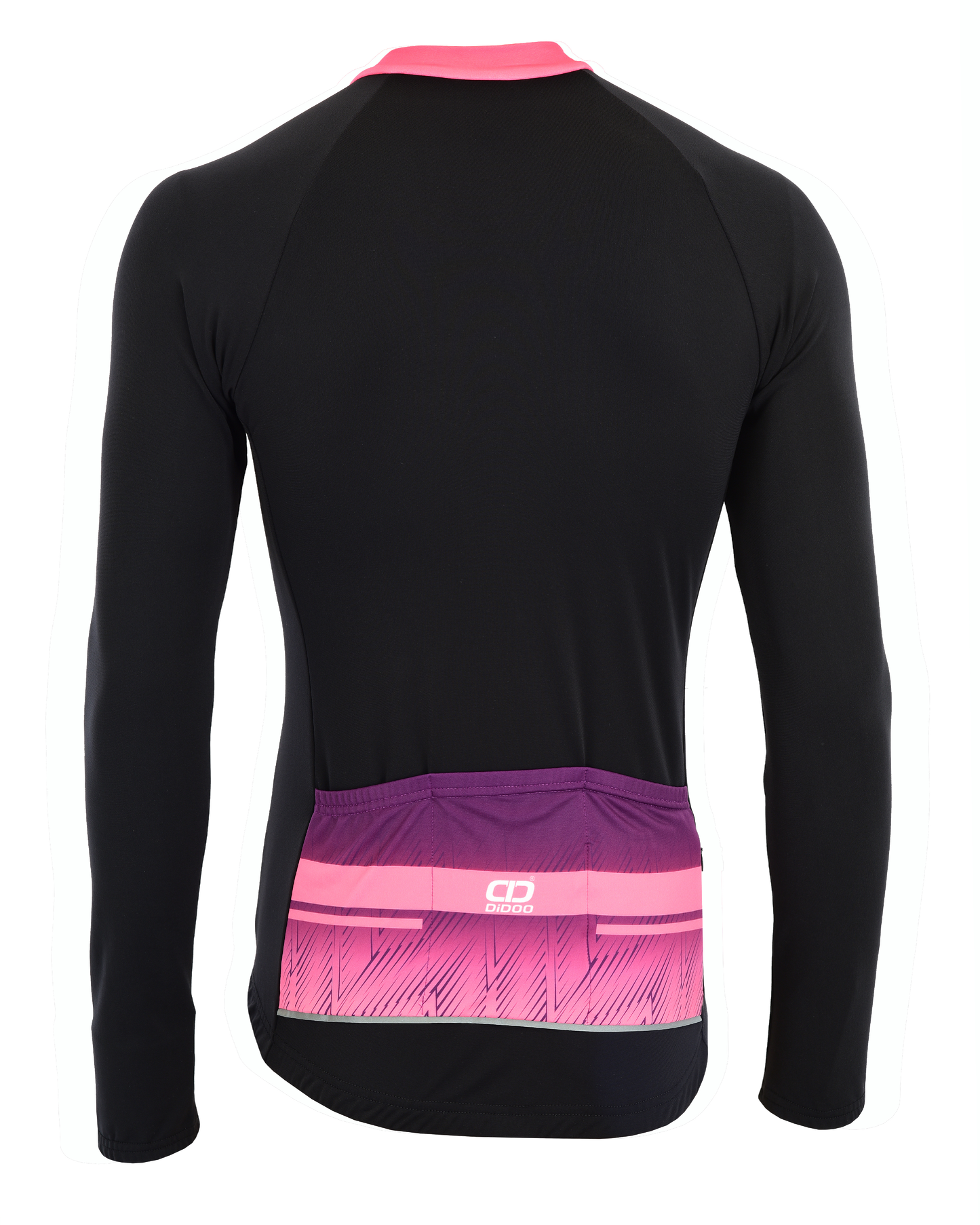 DiDOO Women Pro long sleeve winter cycling jersey Purple and Pink