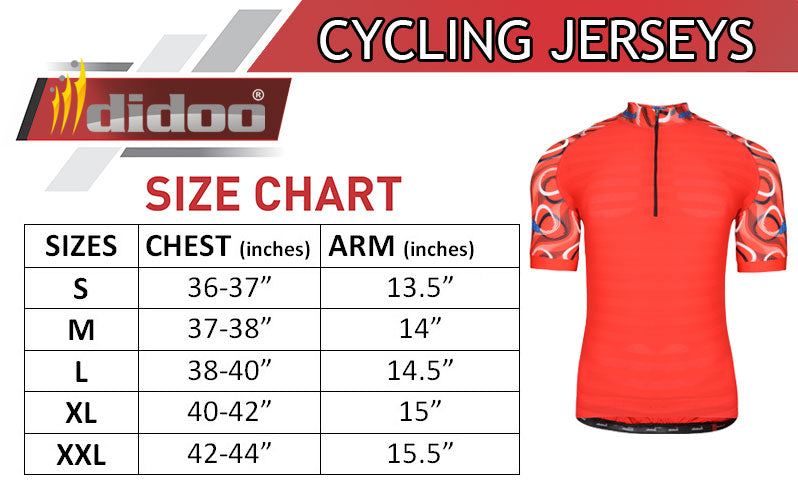 Didoo Mens New Half Sleeve Cycling Jersey