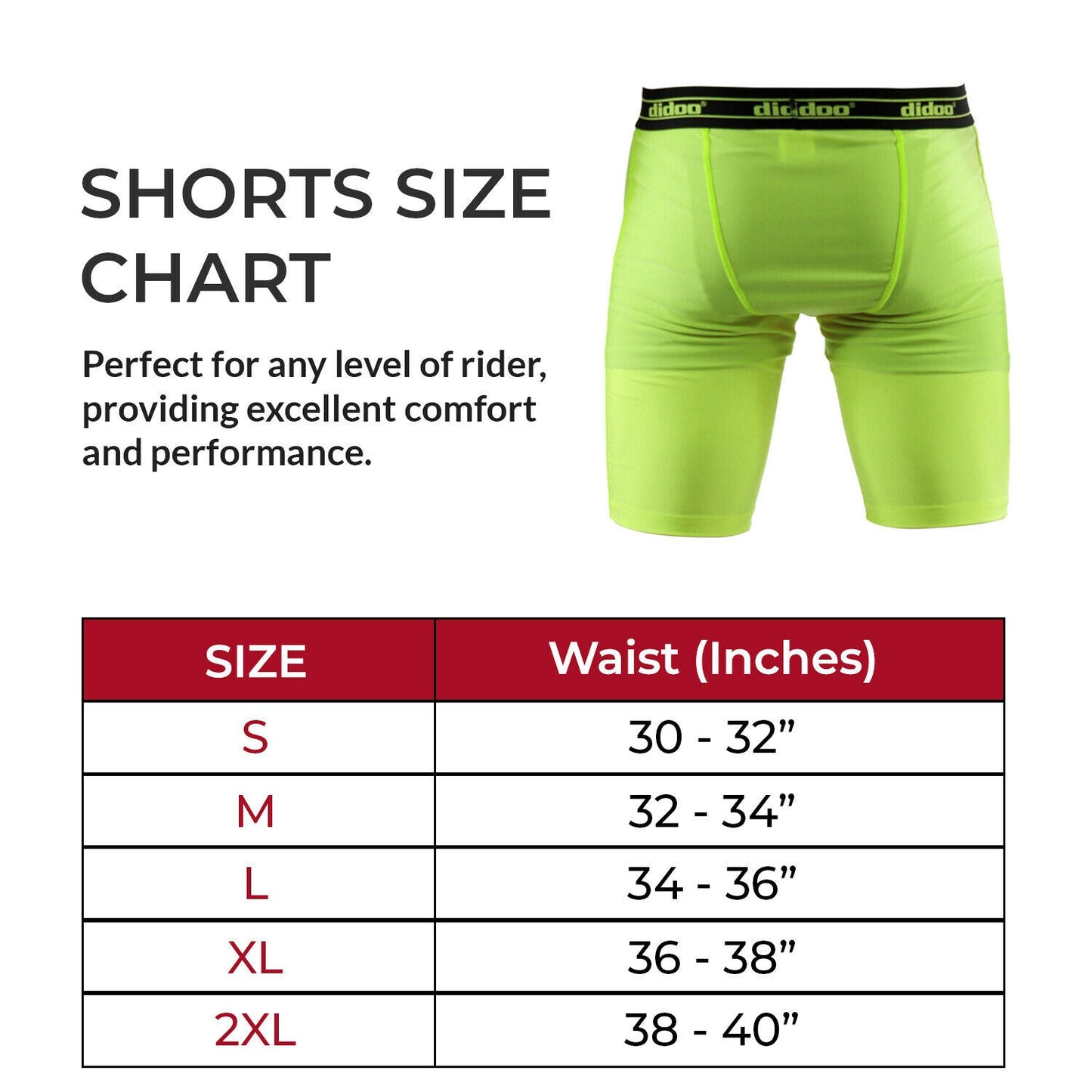 DiDOO Men's Compression Base Layer Shorts