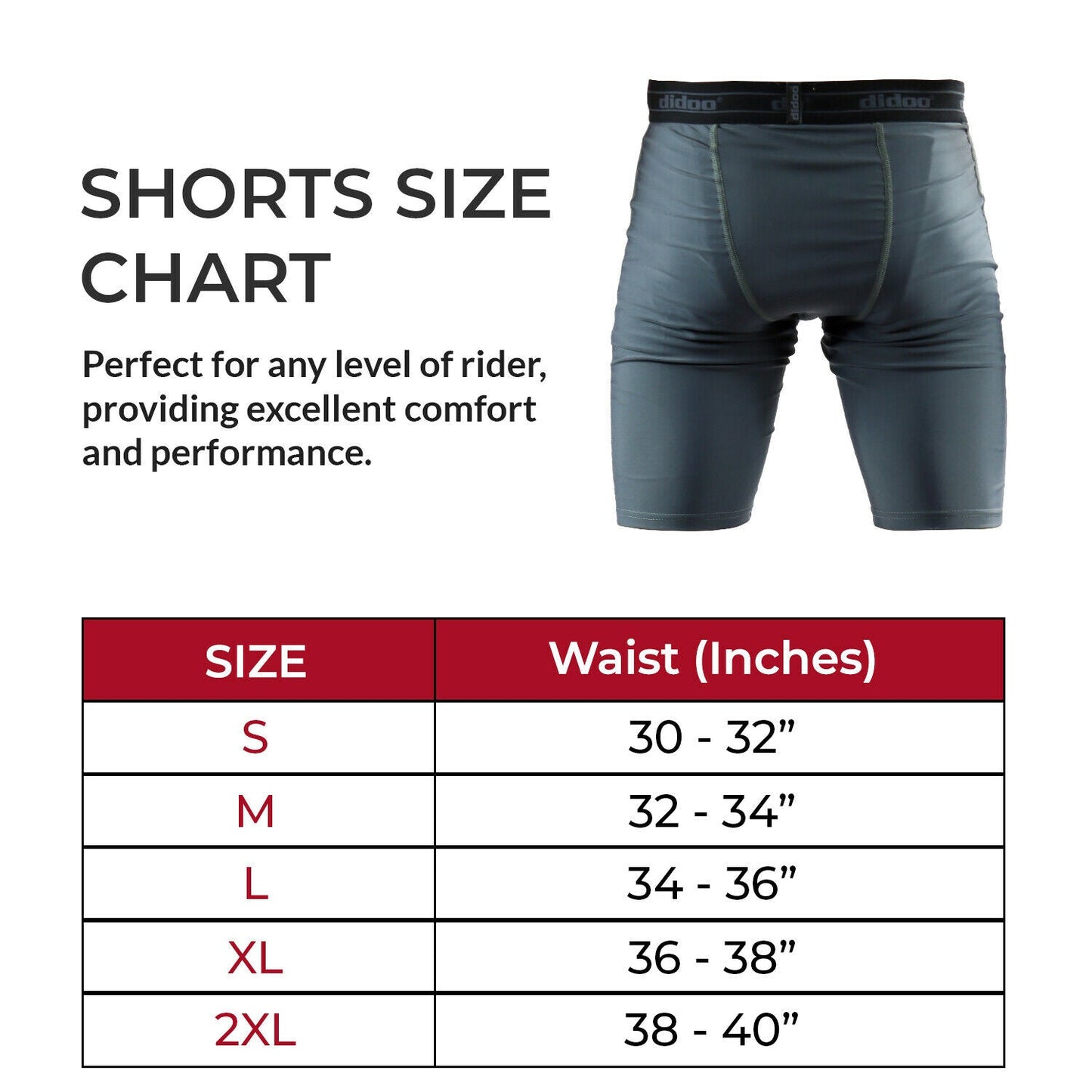 DiDOO Men's Compression Base Layer Shorts