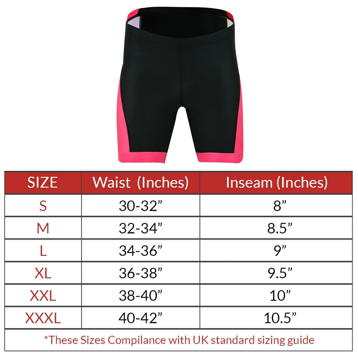 Women's Performance Cycling Shorts Pink Colour
