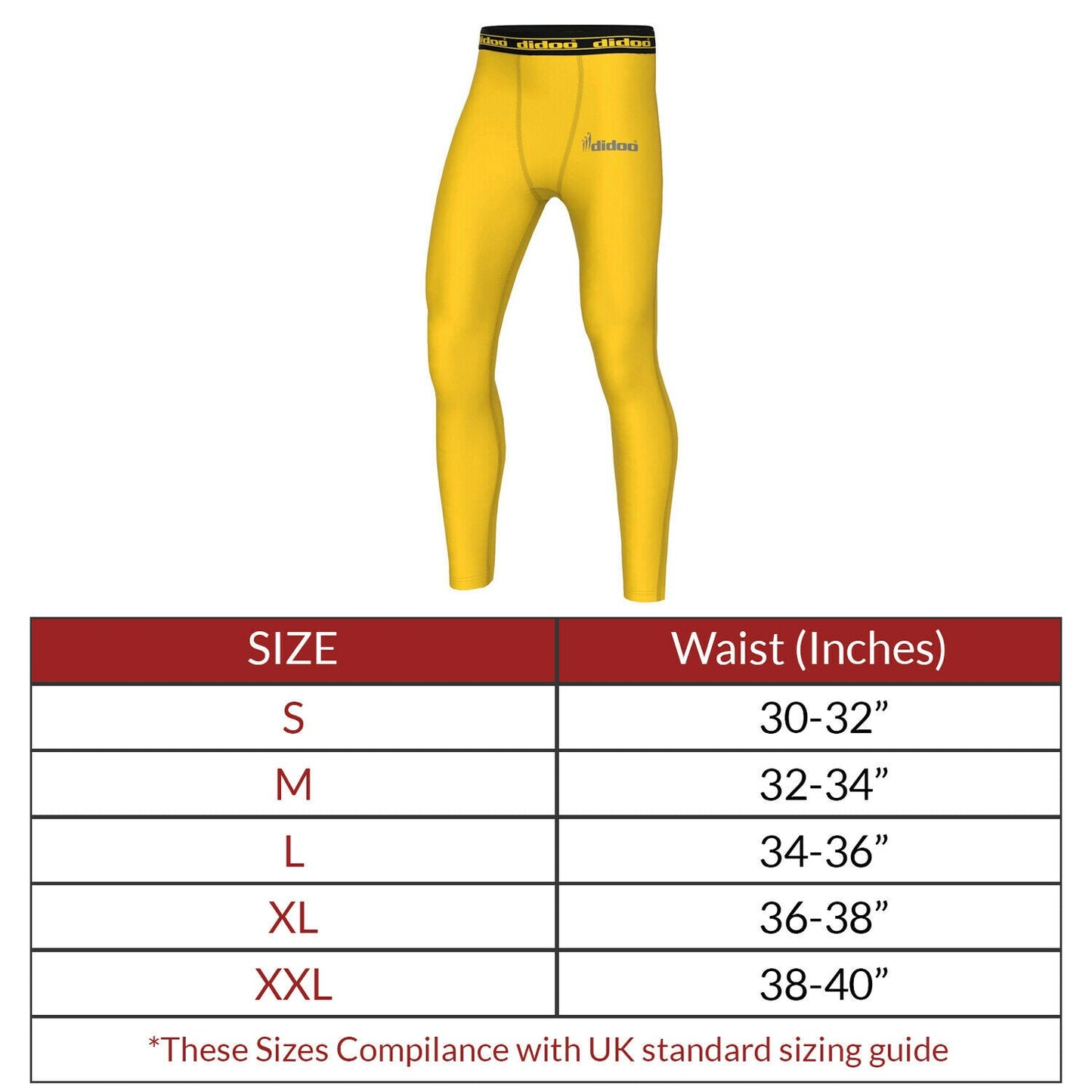 DiDOO Men's Compression Base Layer Leggings