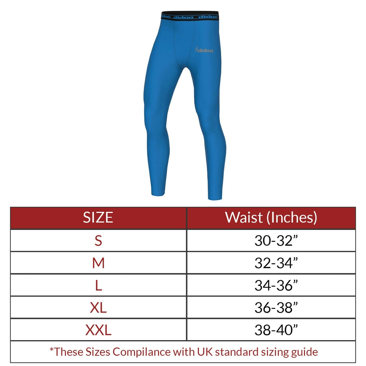 DiDOO Men's Compression Base Layer Leggings