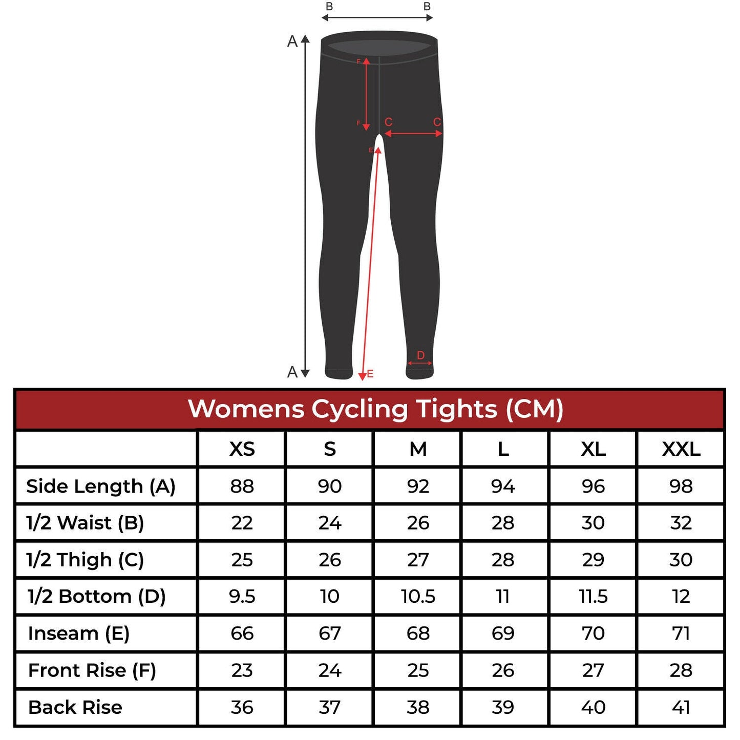 DiDoo Women Pro Padded Winter Cycling Pants Black and Multicolour Strips