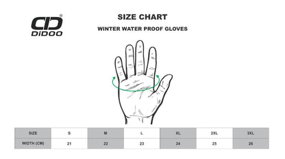 Men's Waterproof Cycling Gloves Hi-Viz Green