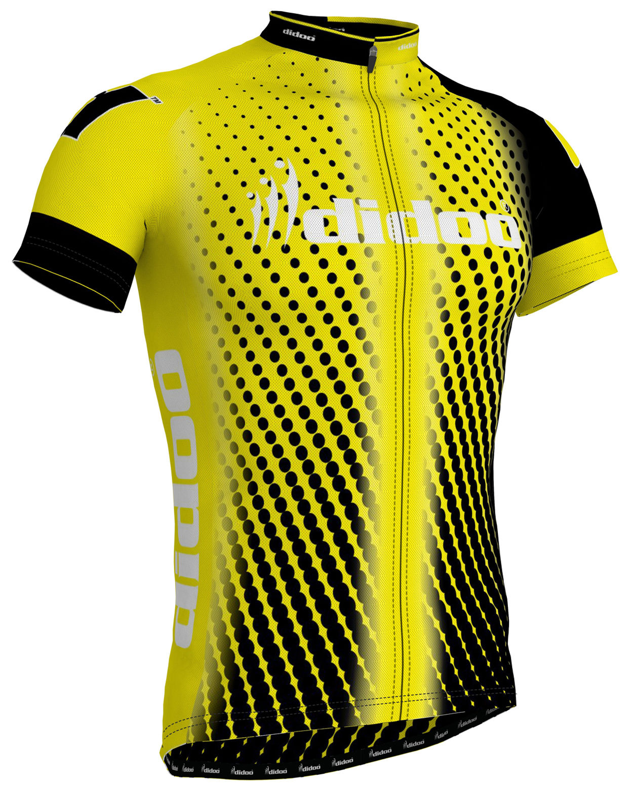 Short Sleeve Cycling Jersey Yellow