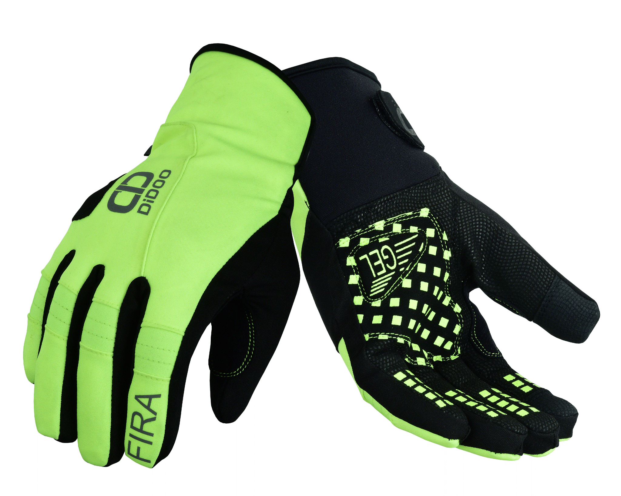 Men's Green & Black Cycling Gloves