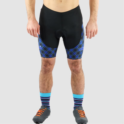 DiDOO Men's Classic Quick Dry Padded Cycling Shorts Black and Blue