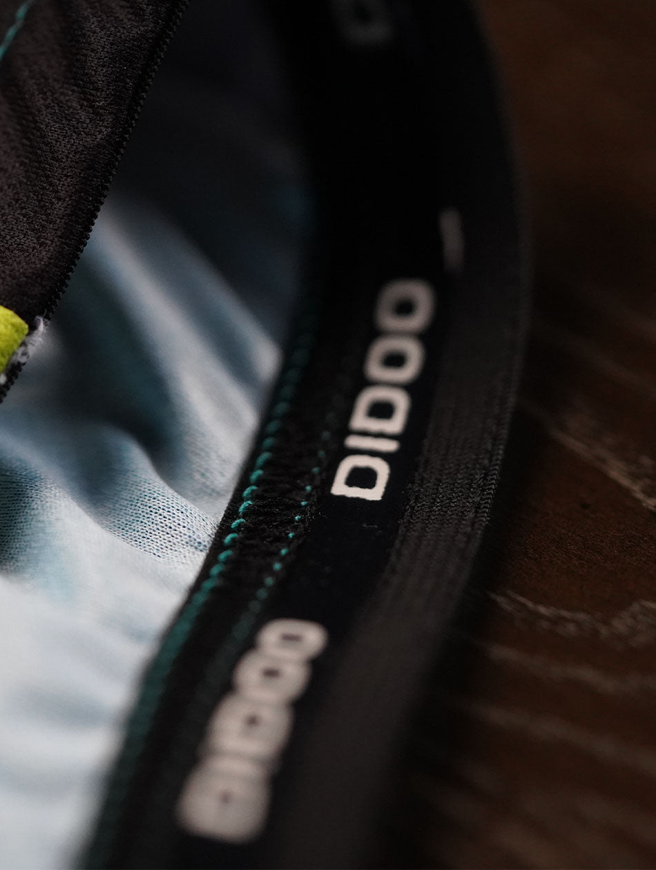 DiDOO Men's Power Pro Short Sleeve Cycling Jersey Green and Orange