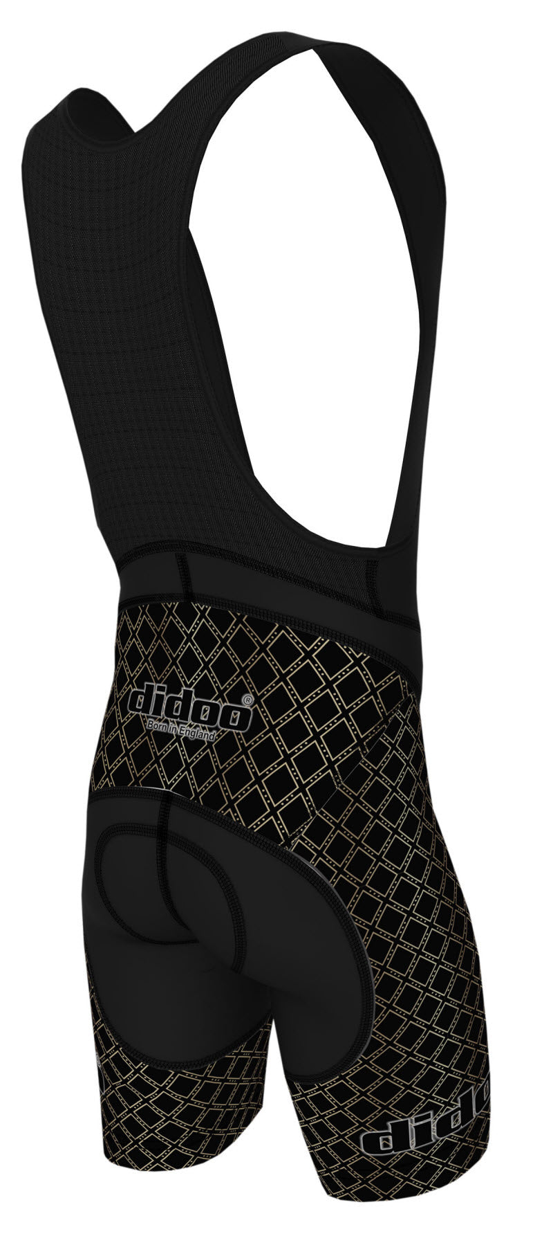 DiDOO Men's Classic Quick Dry Padded Cycling Bib Shorts Black