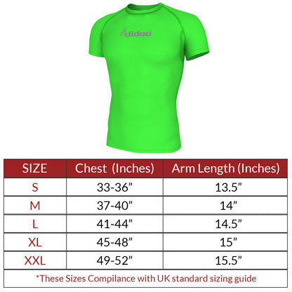 DiDOO Men's Compression Base Layer Short Sleeve Tops