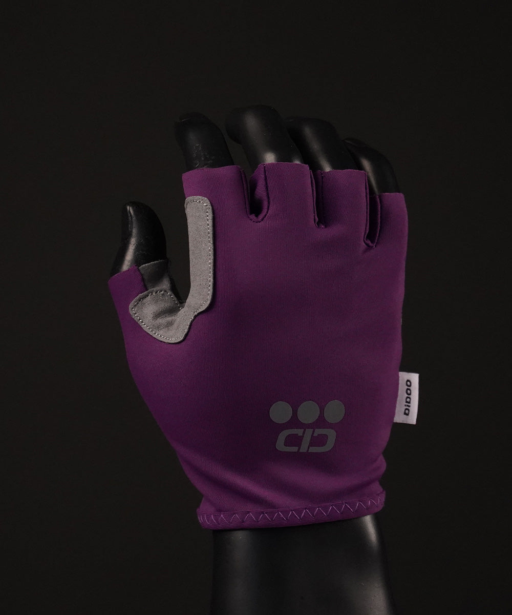 DiDOO Smart Pro Lightweight Short Finger Cycling Gloves Purple Colour