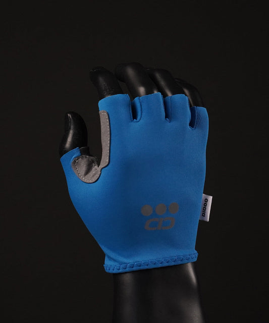 DiDOO Smart Pro Lightweight Short Finger Cycling Gloves Sea Blue Colour